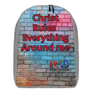 Christ Rules Everything Around Me Minimalist Backpack