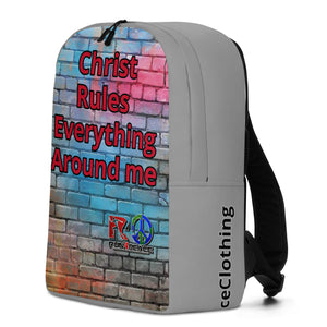 Christ Rules Everything Around Me Minimalist Backpack