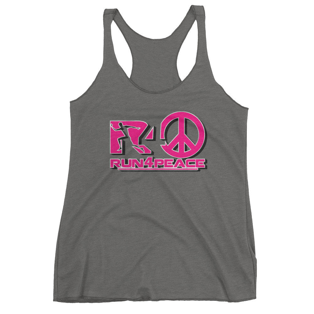 #Run4peace Pink Power tank top